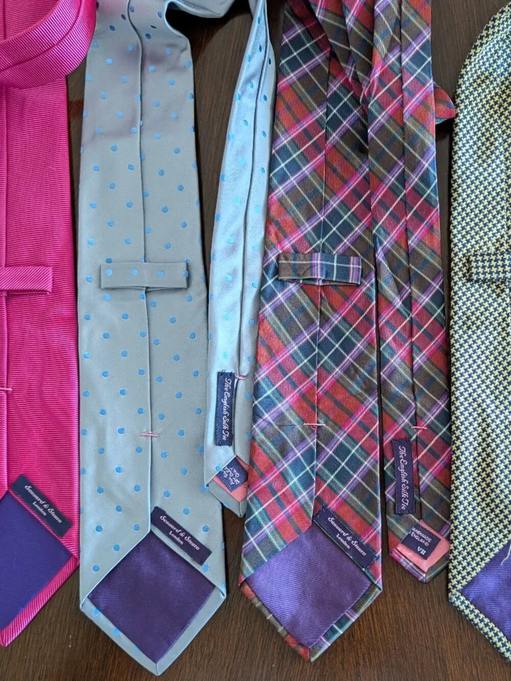 Handmade England Ties Gieves Hawkes Charles Hill Hilditch Key Seaward Stearn